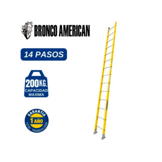 Escalera Arrimo de Fibra de Vidrio de 14 Pasos BRONCO AMERICAN
