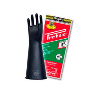Guantes de Jebe PROTEX Calibre 35 de 15" (Codo)