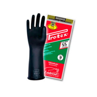 Guantes de Jebe PROTEX Calibre 55 de 12" (Corto)