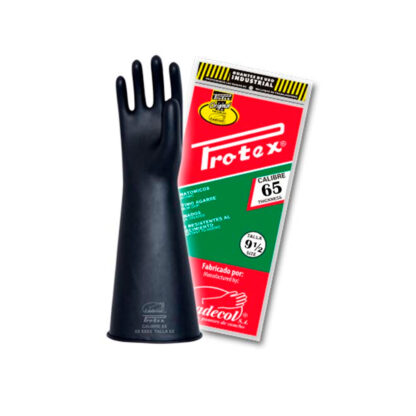 Guantes de Jebe PROTEX Calibre 65 de 15" (Codo)