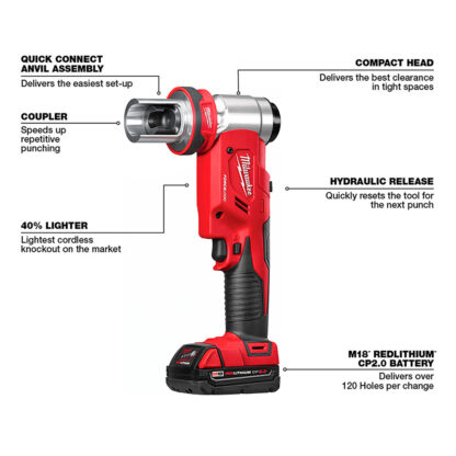 Kit De Herramientas De Extracción M18 Force Logic 6T De 1/2" A 4" Milwaukee - Imagen 2