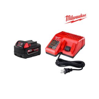Kit De Inicio Cargador y Bateria Redlithium XC5.0 M18 Milwaukee