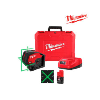Kit de Láser de Puntos de Plomada y Líneas Cruzadas Verdes M12 MILWAUKEE