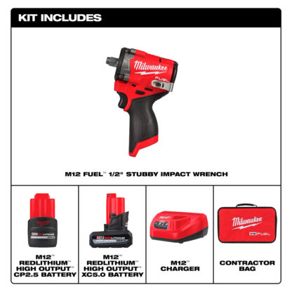Kit De Llave De Impacto M12 Fuel De 1/2" Milwaukee - Imagen 3