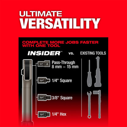 Kit De Llave Rachet De Alcance Extendido M12 Fuel Insider (Cargador + Bateria) Milwaukee - Imagen 4