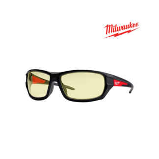 Lentes de Seguridad Amarillos de Alto Rendimiento Antiempañamiento e Impacto MILWAUKEE