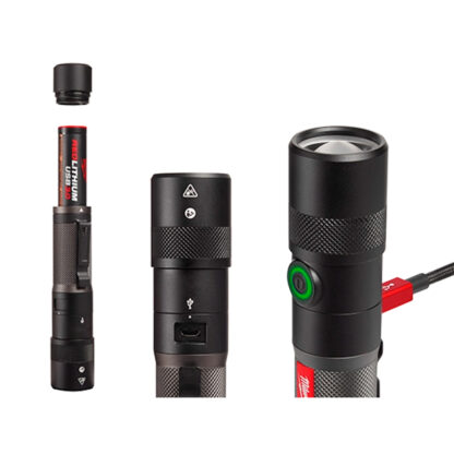 Linterna con Enfoque Giratorio REDLITHIUM™ USB de 1100 Lúmenes MILWAUKEE - Imagen 2