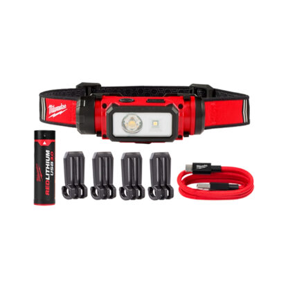 Linterna de Casco con USB Recargable de 600 Lúmenes MILWAUKEE - Imagen 2