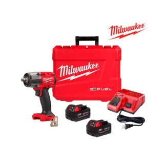 Llave De Impacto De Torque Medio M18 Fuel De 1/2" Con KIit De Anillo de Fricción Milwaukee