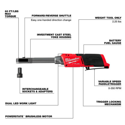 Llave Rachet De Alcance Extendido M12 Fuel Insider Milwaukee - Imagen 2