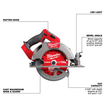 Sierra Circular M18 Fuel De 7-1/4" (Solo Herramienta) - Imagen 2