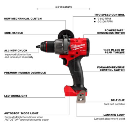 Taladro Percutor/Atornillador M18 Fuel De 1/2" Milwaukee - Imagen 4