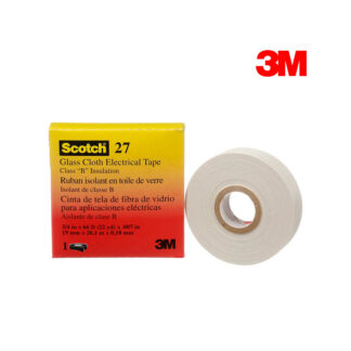 Cinta Eléctrica de Fibra de Vidrio Scotch® 27, 19 mm x 20 m 3M