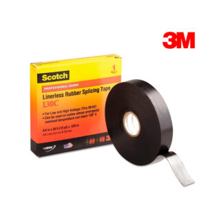 Cinta Eléctrica de Hule Autofusionable Scotch® 130C Negro 38.1 mm x 9.1 m 3M