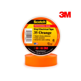 Cinta Eléctrica de Vinilo Scotch® 35 Naranja 19 mm x 20 mts 3M