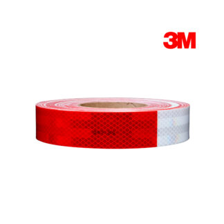 Cinta Reflectiva 983 Rojo/Blanco 50.8 mm x 45.72 mts 3M