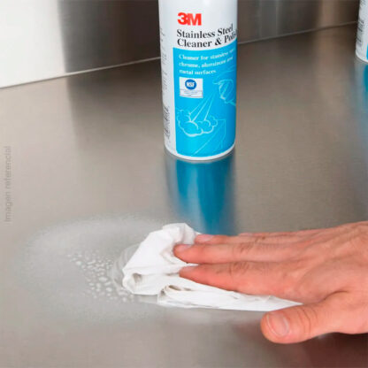 Limpiador y Pulidor de Acero Inoxidable Aerosol 595 g 3M - Imagen 2