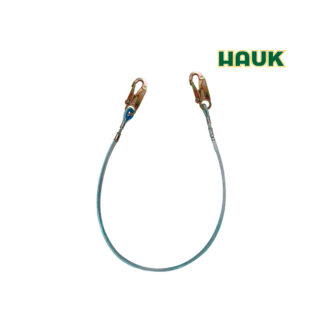 Línea de Conexión Cable de Acero 1/4″ de 1.80 m y 2 Ganchos de 3/4″ HAUK