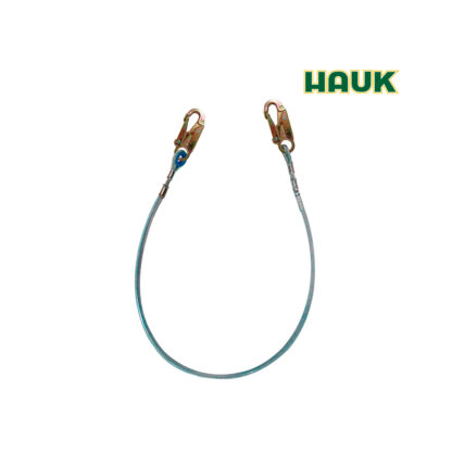 Línea de Conexión Cable de Acero 1/4″ de 1.80 m y 2 Ganchos de 3/4″ HAUK
