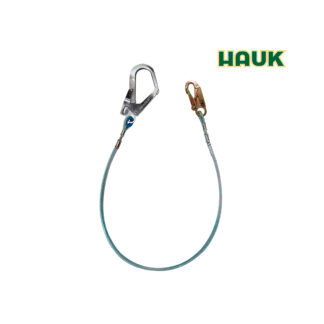 Línea de Conexión Cable de Acero 1/4″ de 1.80 m con 1 Gancho de 3/4″ y 1 Gancho de 2 1/4″ HAUK