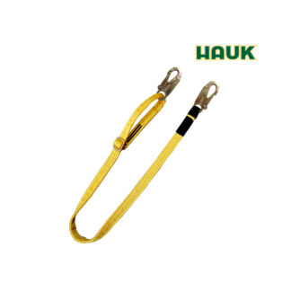 Línea de Conexión de 1,80 m Regulable de Cinta Poliéster y 2 Ganchos de 3/4″ HAUK