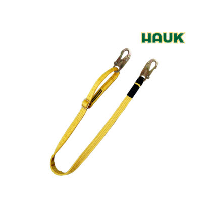 Línea de Conexión de 1,80 m Regulable de Cinta Poliéster y 2 Ganchos de 3/4″ HAUK
