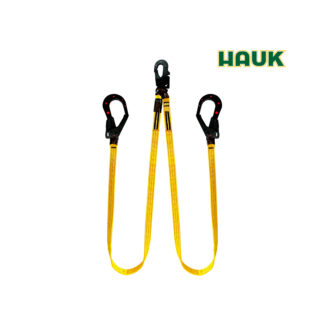 Línea de Conexión Doble de 1,80 m con 1 Gancho 3/4″ y 2 Ganchos de 2 1/4″ Dieléctricos HAUK
