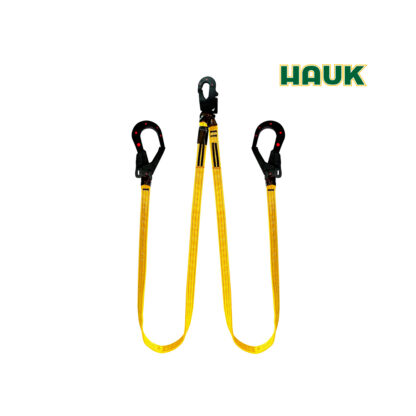 Línea de Conexión Doble de 1,80 m con 1 Gancho 3/4″ y 2 Ganchos de 2 1/4″ Dieléctricos HAUK
