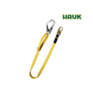 Línea de Conexión Regulable de 1.80 m de Cinta Poliéster, 1 Gancho de 3/4″ y 1 Gancho de 2 1/4″ HAUK