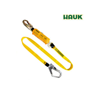 Línea de Vida/Conexión con Amortiguador de Caída Factor 1, un gancho de 3/4" y un gancho de 2 1/4" HAUK
