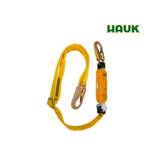 Línea de Vida/Conexión Regulable con Amortiguador de Caída Factor 1 de Cinta Poliéster y 2 Ganchos de 3/4″ HAUK