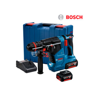 Rotomartillo SDS Plus/Cilindrico/Hexagonal 18V 2 baterías 4.0Ah + Cargador GBH 187-LI BOSCH