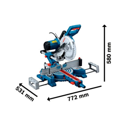 Sierra Ingleteadora Telescópica 10" GCM 254 D Bosch - Imagen 3