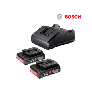 Starter Kit 18V 2 Baterías con 2.0 Ah + Cargador BIVOLT GAL 18V-20 Professional BOSCH